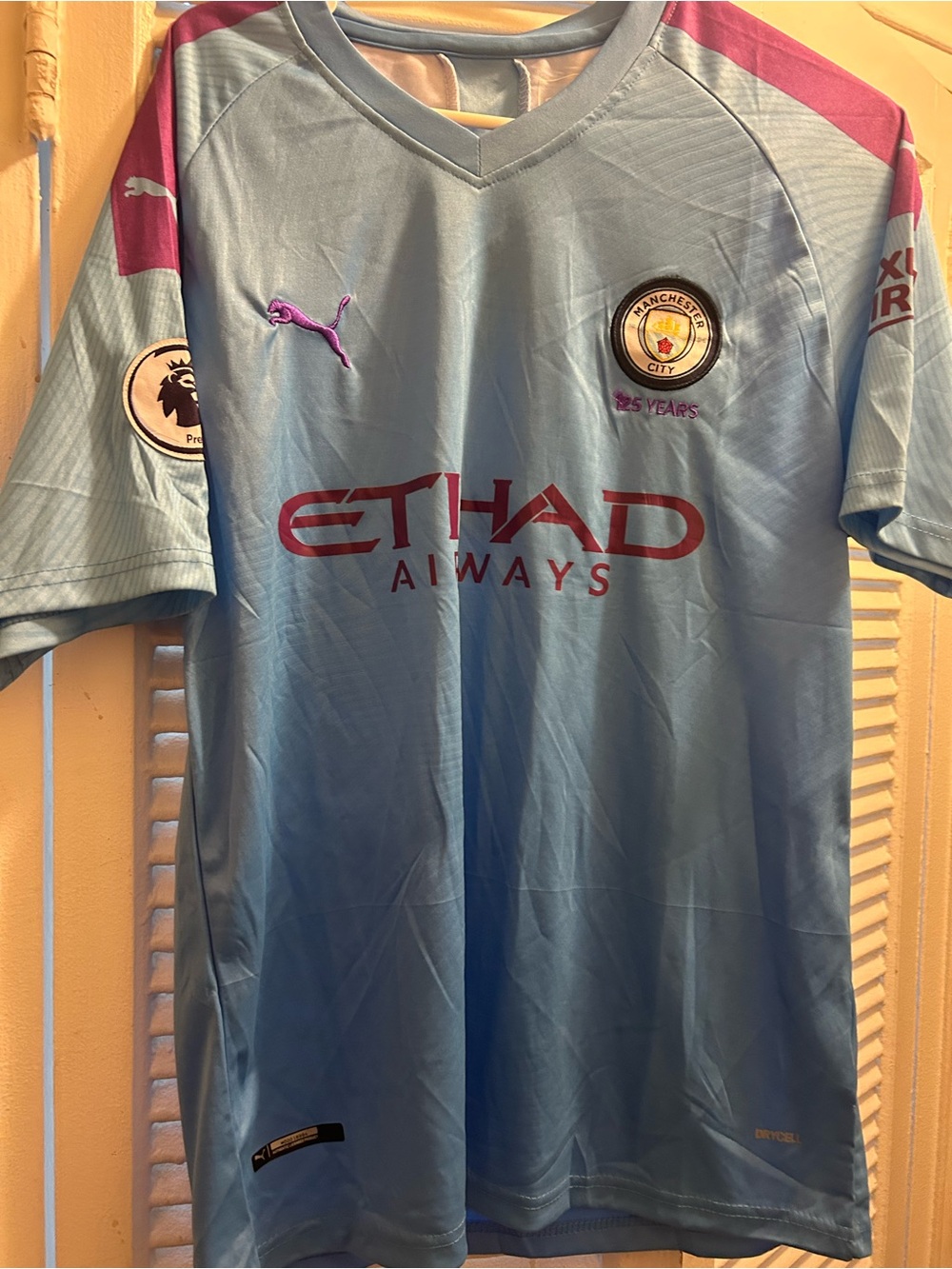 Manchester City 2019 - 2020 Home football shirt jersey Puma size Xl